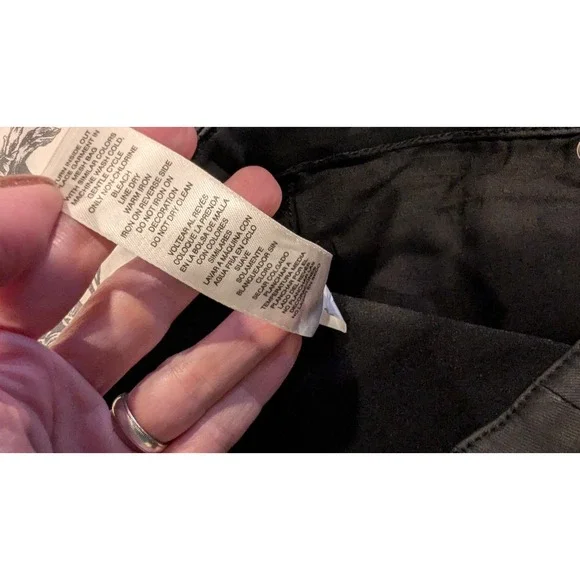 Chico's Black Embellished‎ Straight Leg Ankle Pants Size S whimsigoth rock - Picture 3 of 7